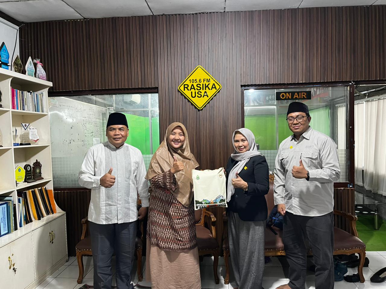 Program Studi (Prodi) Komunikasi dan Penyiaran Islam (KPI) Konsentrasi Broadcasting, Kunjungan Industri Ke Radio Rasika USA 105.6 FM.
