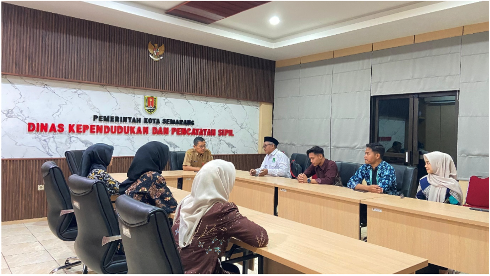 Kuatkan Sinergi Akademik–Pemerintah, Disdukcapil Semarang Sambut Mahasiswa PPP BPI 