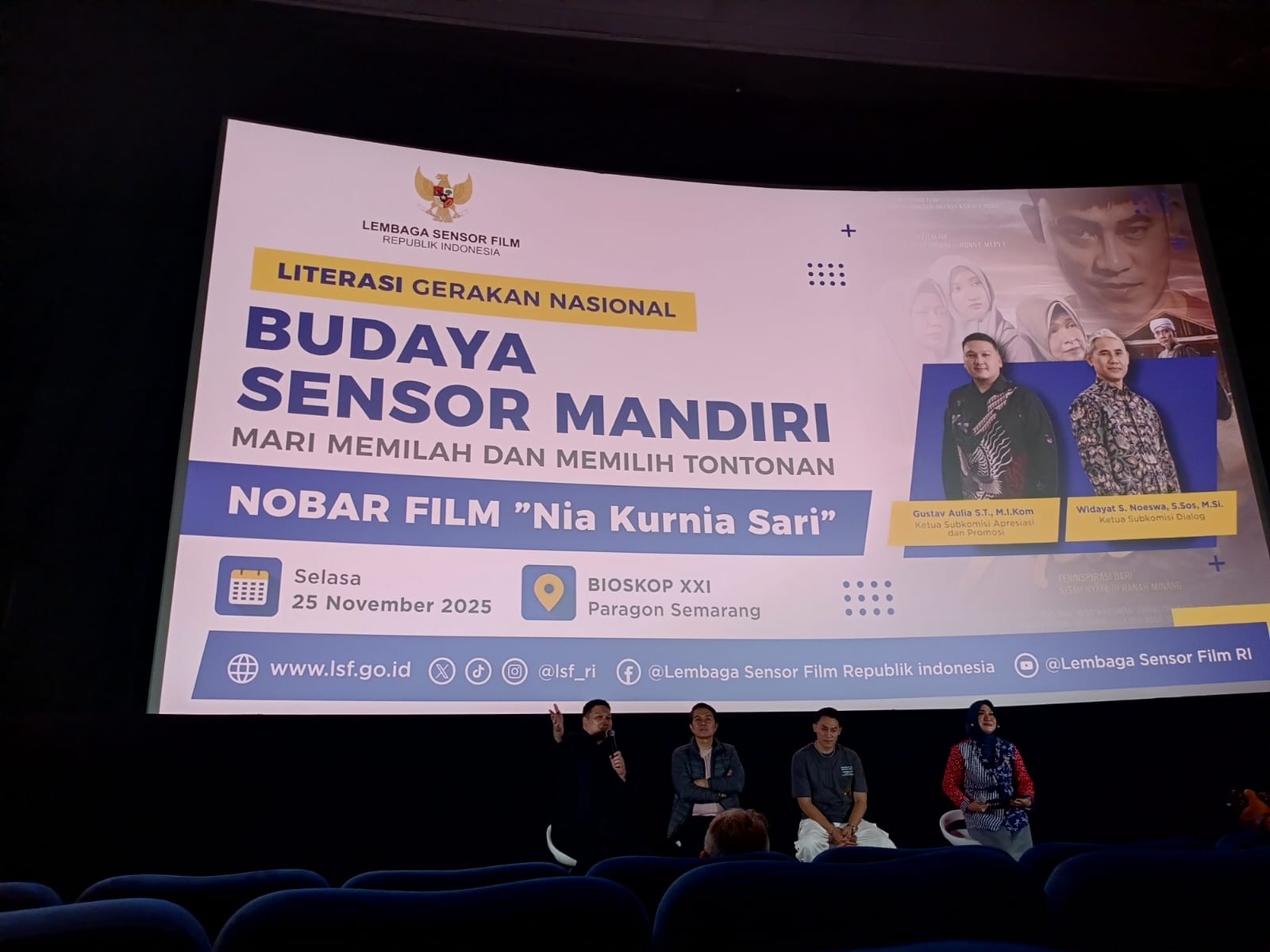 KPI UIN Walisongo Ikuti Gerakan Literasi Sensor Mandiri Film “Nia” di Semarang